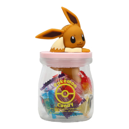 Pokemon Candy Bottle - Eevee Furimuki Ver - Japanese Candy Snack Jar