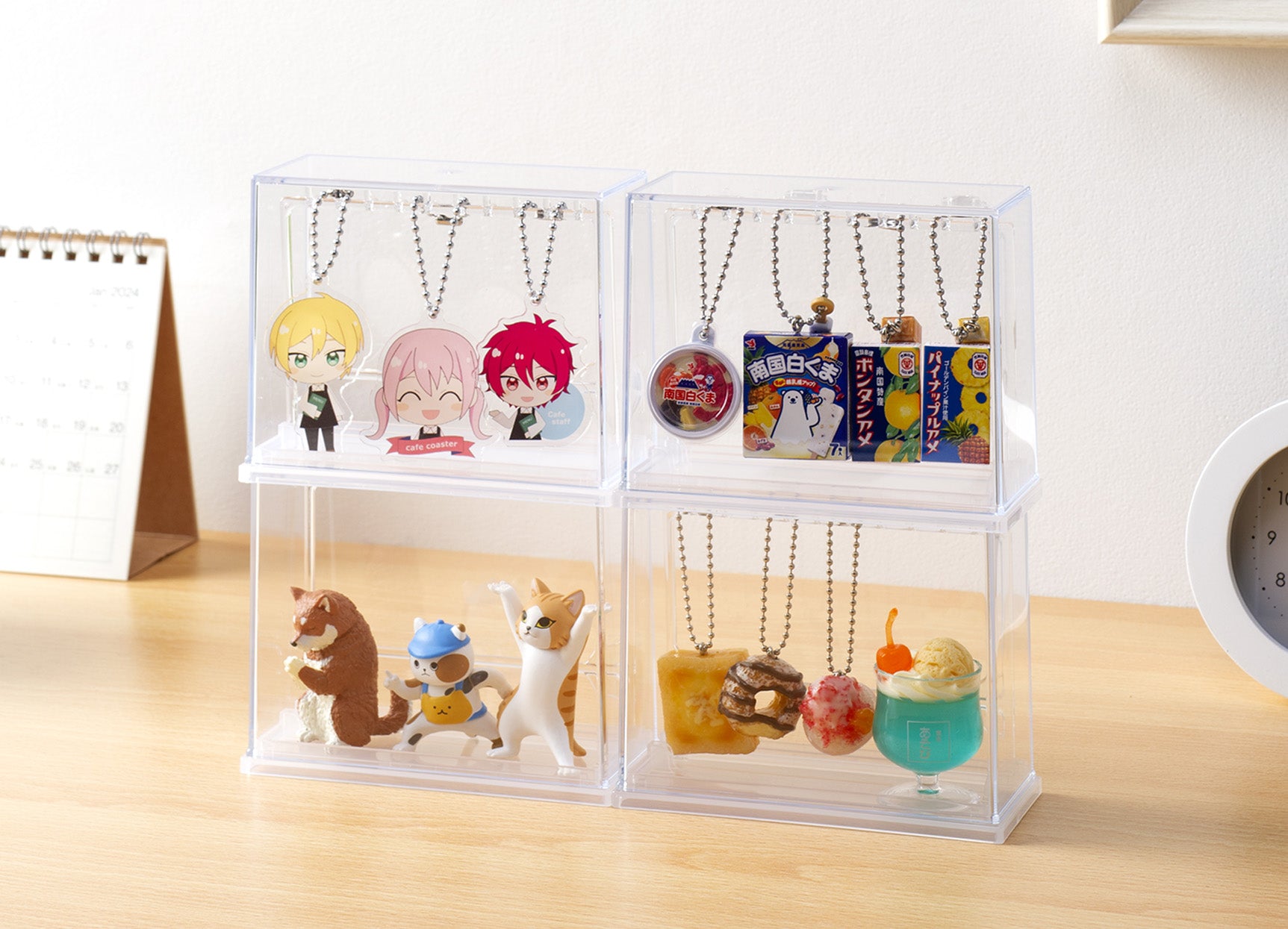 Inomata Gacha Keychain Capsule Toy Display Case