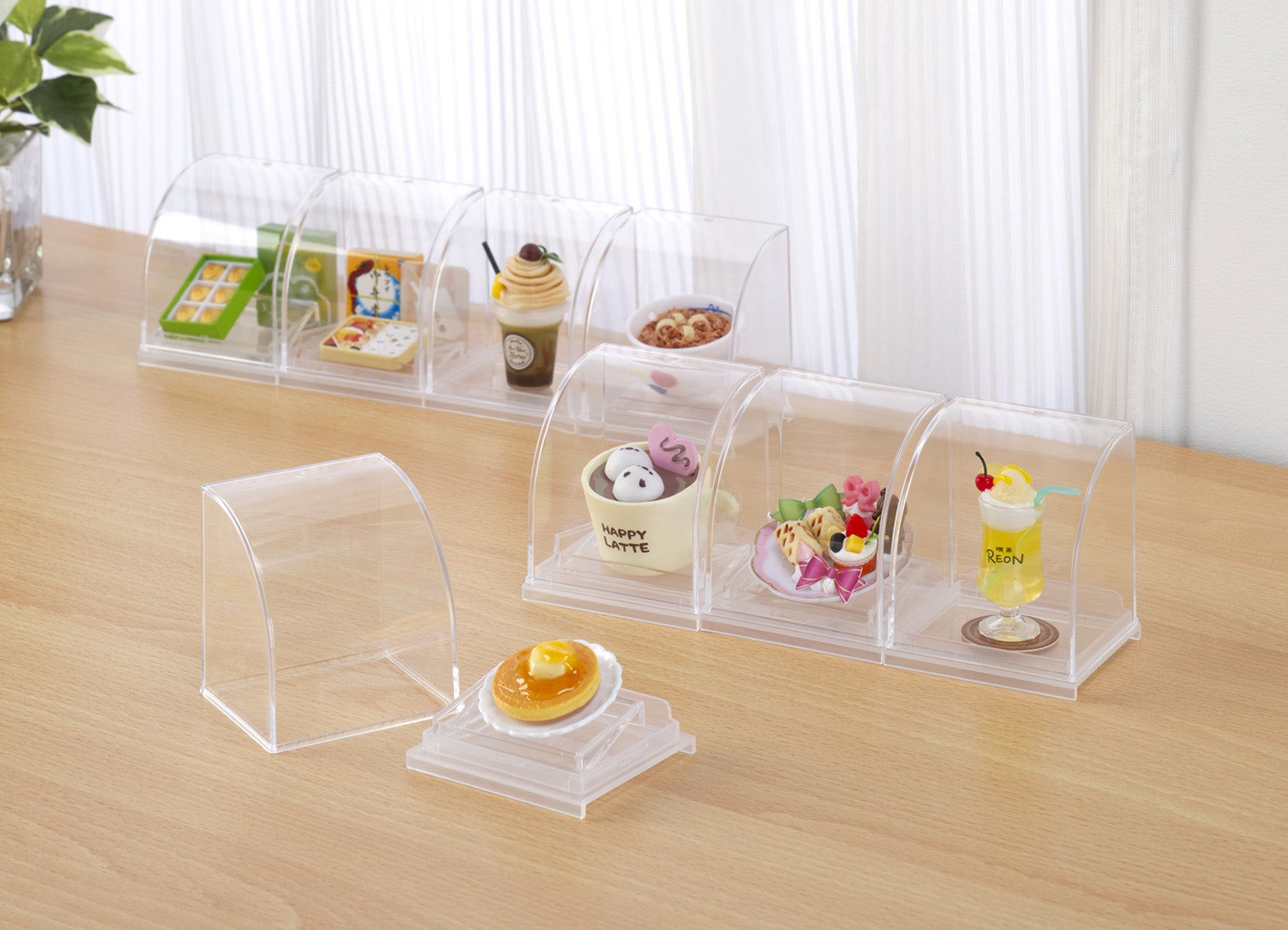 Inomata Gacha Miniature Food Capsule Toy Display Case