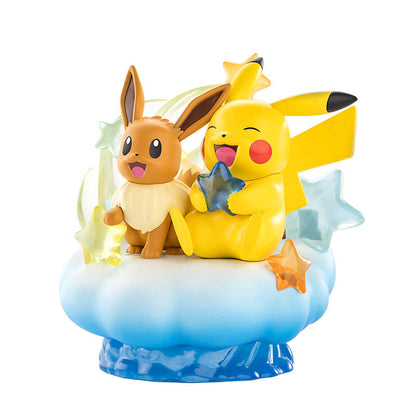 Pokemon Prime Funism Statue Figure - Eevee & Pikachu Nebula