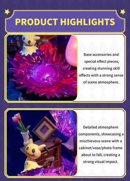 Pokemon Prime Funism Statue Figure - Gengar & Mimikyu