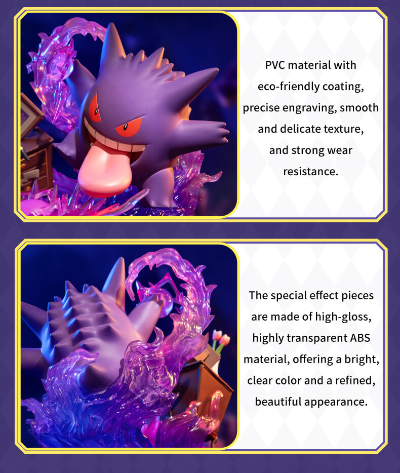 Pokemon Prime Funism Statue Figure - Gengar & Mimikyu