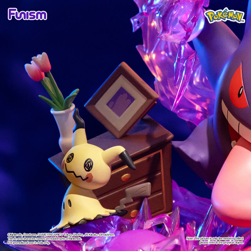 Pokemon Prime Funism Statue Figure - Gengar & Mimikyu