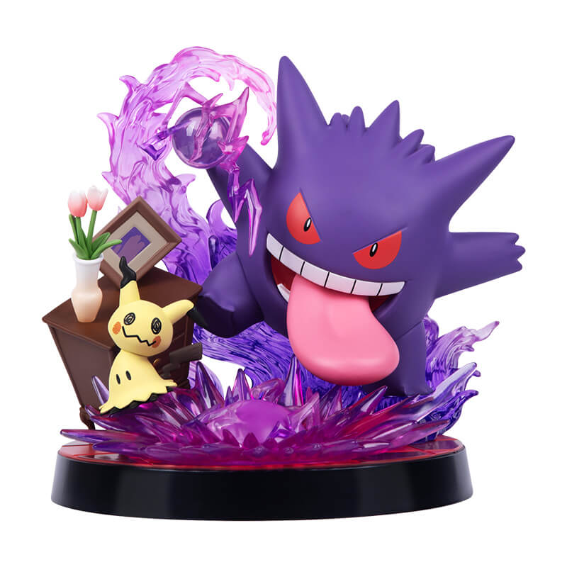 Pokemon Prime Funism Statue Figure - Gengar & Mimikyu
