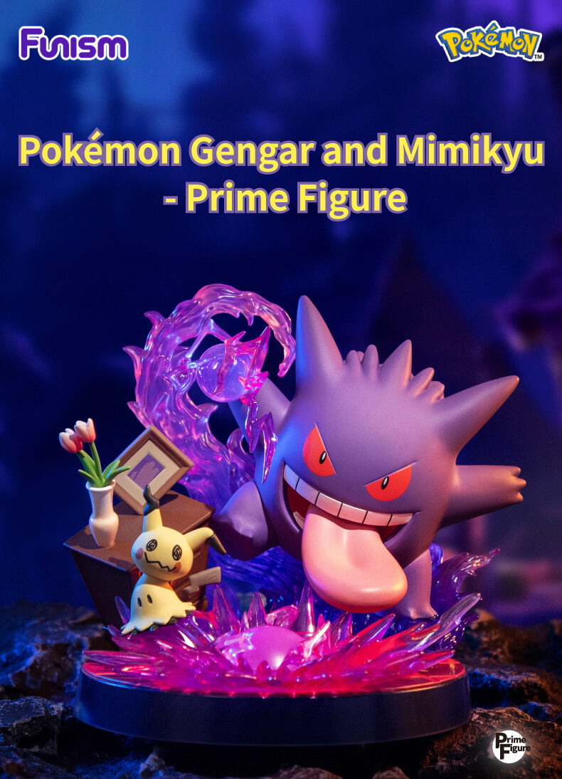 Pokemon Prime Funism Statue Figure - Gengar & Mimikyu