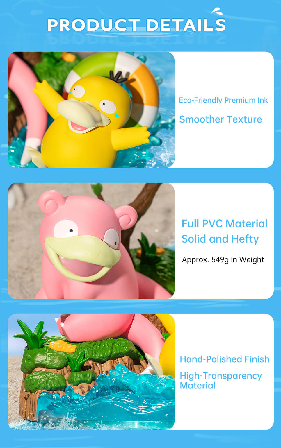 Pokemon Prime Funism Statue Figure - Psyduck and Slowpoke