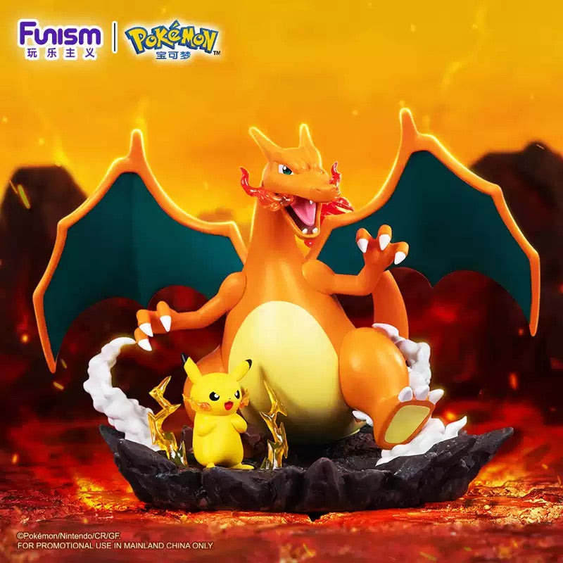 Pokemon Prime Funism Statue Figure - Charizard & Pikachu Good Buddy
