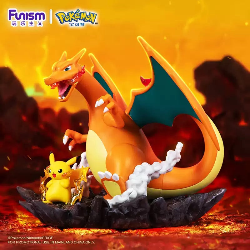 Pokemon Prime Funism Statue Figure - Charizard & Pikachu Good Buddy
