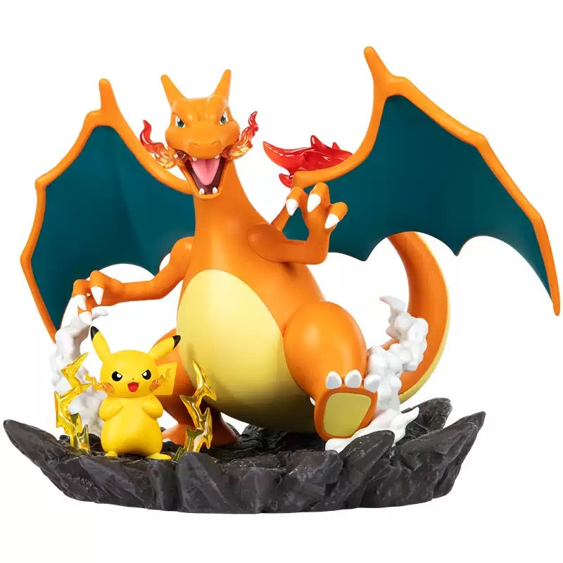 Pokemon Prime Funism Statue Figure - Charizard & Pikachu Good Buddy