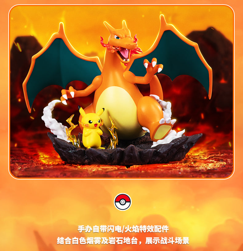 Pokemon Prime Funism Statue Figure - Charizard & Pikachu Good Buddy