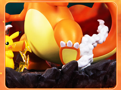 Pokemon Prime Funism Statue Figure - Charizard & Pikachu Good Buddy