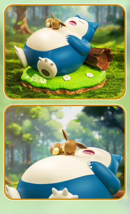Pokemon Prime Funism Statue Figure - Snorlax & Eevee