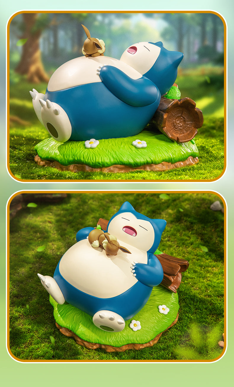 Pokemon Prime Funism Statue Figure - Snorlax & Eevee