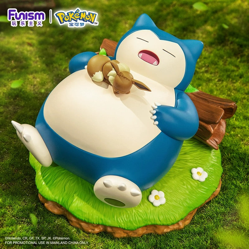 Pokemon Prime Funism Statue Figure - Snorlax & Eevee