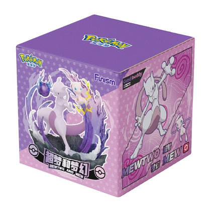 Pokemon Prime Funism Statue Figure - Mewtwo & Mew Partners