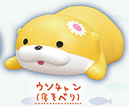 Otter Usoyan Sofubi Soft Vinyl Figure Gacha Gashapon Complete Set