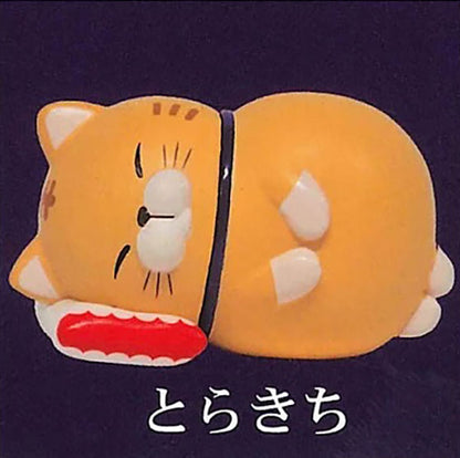 Higemanju Sleeping Cat Mini Figure Gacha Gashapon Complete Set