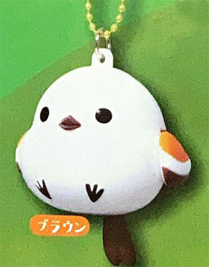 Fuku Fuku Shimaenaga PuraPura Mascot Colorful Long-tailed Tit Keychain  Gacha Gashapon Complete Set