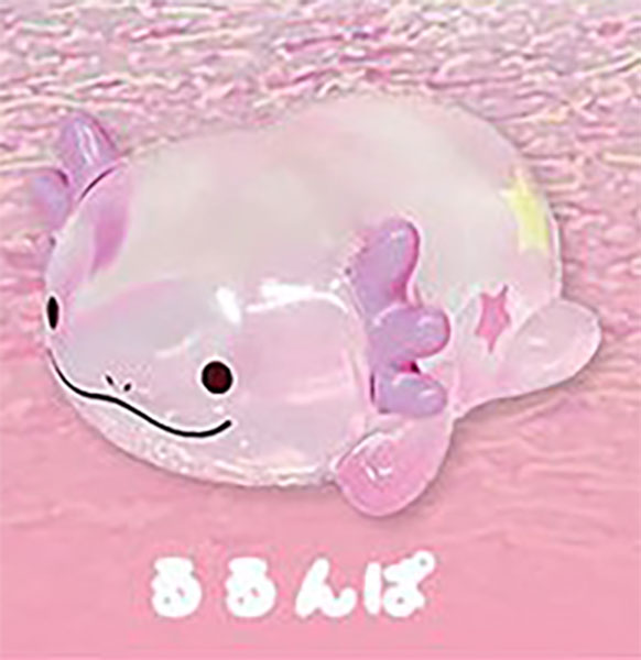 Wooper's Rurunpa Axolotl Clear Soft Sofubi Vinyl Figure Gacha Gashapon Complete Set