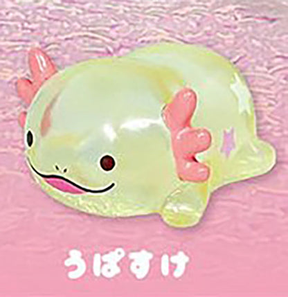 Wooper's Rurunpa Axolotl Clear Soft Sofubi Vinyl Figure Gacha Gashapon Complete Set