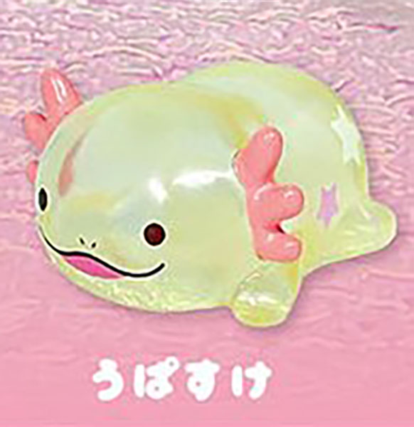 Wooper's Rurunpa Axolotl Clear Soft Sofubi Vinyl Figure Gacha Gashapon Complete Set