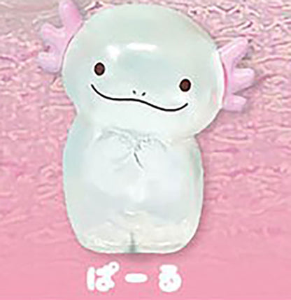 Wooper's Rurunpa Axolotl Clear Soft Sofubi Vinyl Figure Gacha Gashapon Complete Set