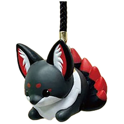 Chokon Nine-Tailed Fox Kyuubi Amulet Bell Charm Gashapon Complete Set Gacha