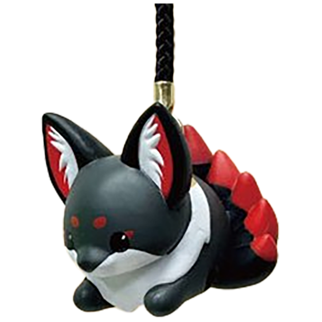 Chokon Nine-Tailed Fox Kyuubi Amulet Bell Charm Gashapon Complete Set Gacha