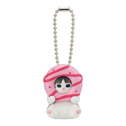 Mofusand Donut Nyan Cat Mascot Figure Keychain Gacha Gashapon Complete Set