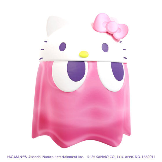 Pac-Man Sanrio Characters Chibi Collect Figure Vol. 2 Clear Color Ver. Gashapon Complete Set Gacha