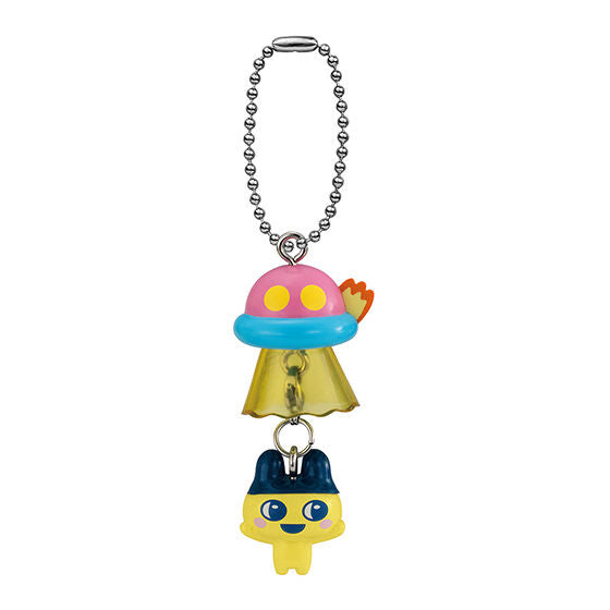 Tamagotchi UFO Swing Keychain Gashapon Capsule Toy Complete Set