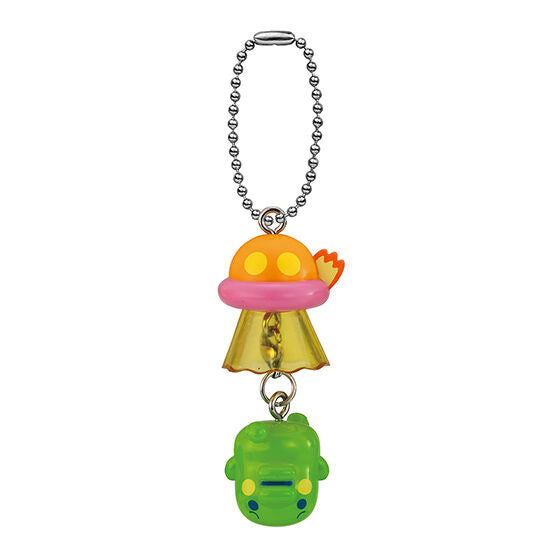 Tamagotchi UFO Swing Keychain Gashapon Capsule Toy Complete Set