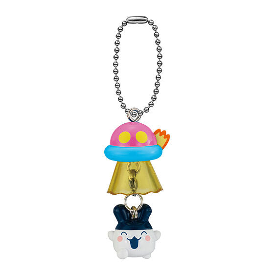 Tamagotchi UFO Swing Keychain Gashapon Capsule Toy Complete Set