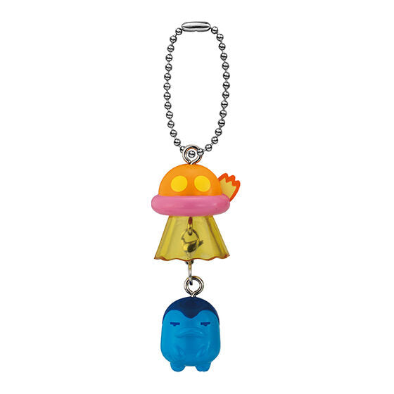 Tamagotchi UFO Swing Keychain Gashapon Capsule Toy Complete Set