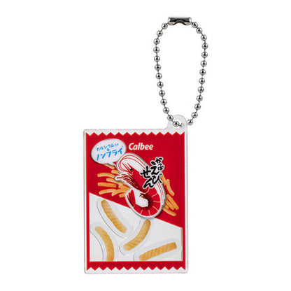 Calbee Acrylic Shaka Shaka Charm Food Miniature Snack Keychain Gashapon Capsule Toy Complete Set