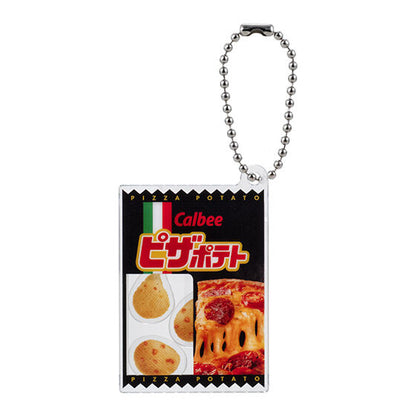 Calbee Acrylic Shaka Shaka Charm Food Miniature Snack Keychain Gashapon Capsule Toy Complete Set
