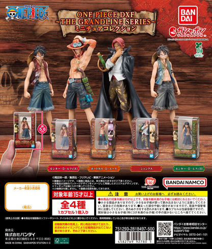ONE PIECE DXF ~ THE GRANDLINE SERIES ~ Miniature Collection Figure Gashapon Capsule Toy Complete Set