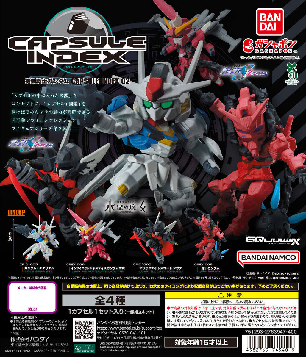 Mobile Suit Gundam CAPSULE INDEX 02 Mini Figure Gashapon Capsule Toy Complete Set