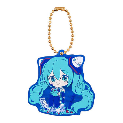 GUNDAM × MIKU Anniversary Special Project Rubber Mascot Keychain Gashapon Capsule Toy Complete Set