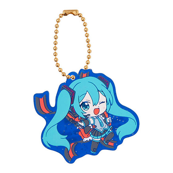 GUNDAM × MIKU Anniversary Special Project Rubber Mascot Keychain Gashapon Capsule Toy Complete Set