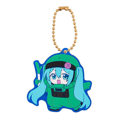 GUNDAM × MIKU Anniversary Special Project Rubber Mascot Keychain Gashapon Capsule Toy Complete Set