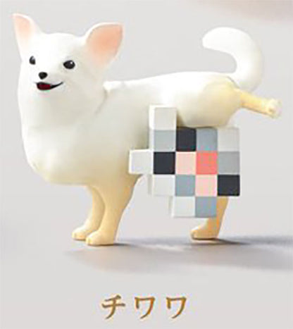 Moza Inu Mozaic Dog Blur Mini Figure Gacha Gashapon Complete Set