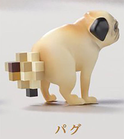 Moza Inu Mozaic Dog Blur Mini Figure Gacha Gashapon Complete Set