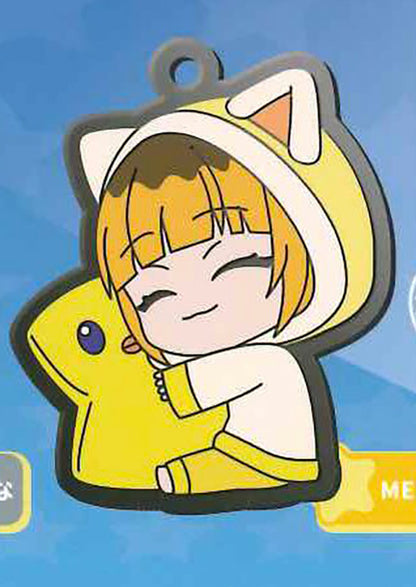 Oshi no Ko Pieyon Ga Ippai Rubber Strap Keychain Gacha Gashapon Complete Set