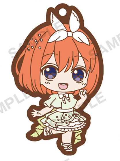 The Quintessential Quintuplets Capsule Rubber Strap Radiant ver. Keychain Gacha Gashapon Complete Set