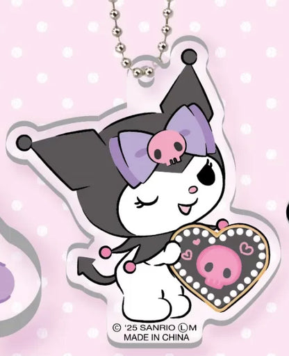 Sanrio Kuromi Acrylic Keychain 2 Gacha Gashapon Complete Set