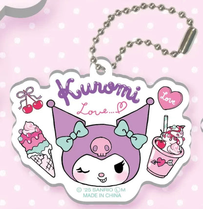 Sanrio Kuromi Acrylic Keychain 2 Gacha Gashapon Complete Set