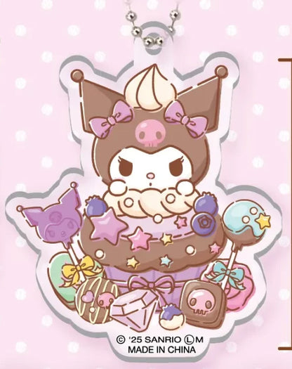 Sanrio Kuromi Acrylic Keychain 2 Gacha Gashapon Complete Set