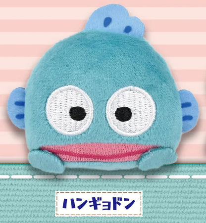 Sanrio Hapidanbui Plush Badge Pin Gacha Gashapon Complete Set