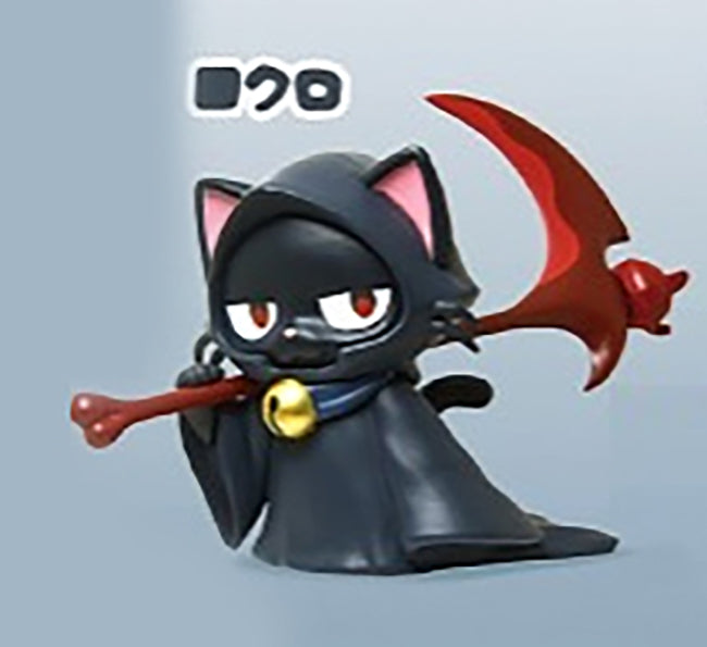 Shinyagami-san Shinigami Neko Cat Mini Figure Gacha Gashapon Complete Set